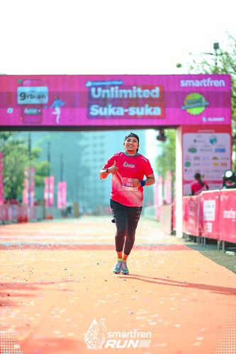 Race photo from Smartfren Run 2025 
