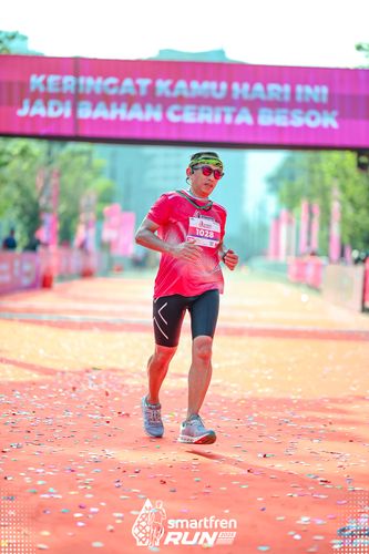 Race photo from Smartfren Run 2025 