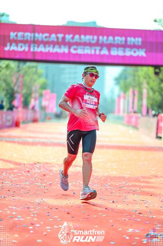 Race photo from Smartfren Run 2025 