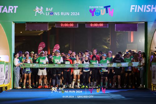 Race photo from BAF LIONS RUN 2024