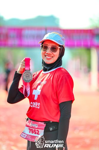 Race photo from Smartfren Run 2025 