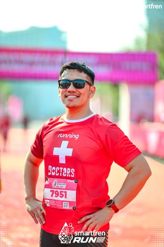 Race photo from Smartfren Run 2025 