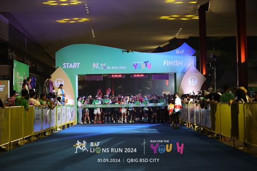 Race photo from BAF LIONS RUN 2024