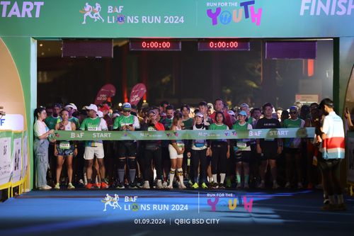 Race photo from BAF LIONS RUN 2024
