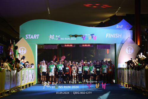 Race photo from BAF LIONS RUN 2024