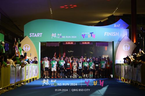 Race photo from BAF LIONS RUN 2024