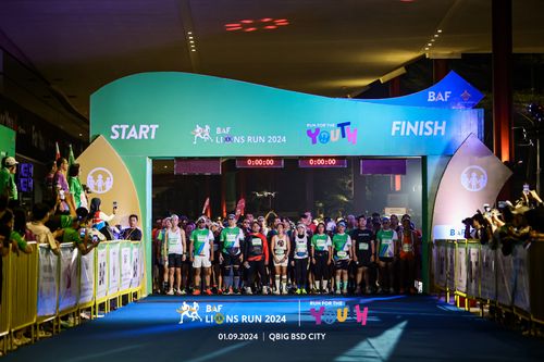 Race photo from BAF LIONS RUN 2024