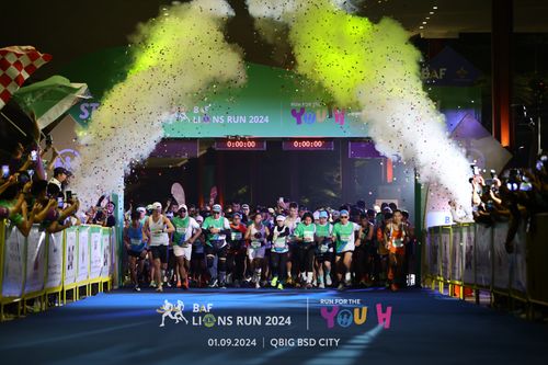 Race photo from BAF LIONS RUN 2024