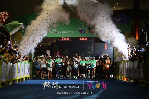 Race photo from BAF LIONS RUN 2024