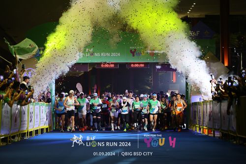 Race photo from BAF LIONS RUN 2024