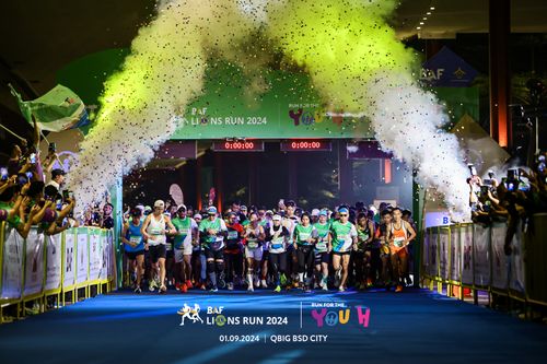 Race photo from BAF LIONS RUN 2024