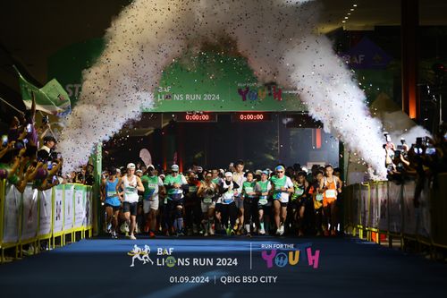 Race photo from BAF LIONS RUN 2024