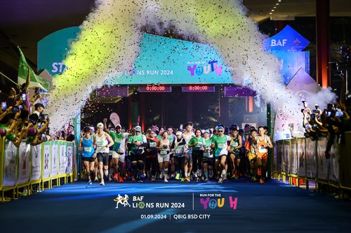 Race photo from BAF LIONS RUN 2024