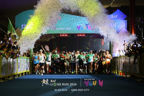 Race photo from BAF LIONS RUN 2024