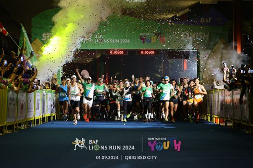 Race photo from BAF LIONS RUN 2024