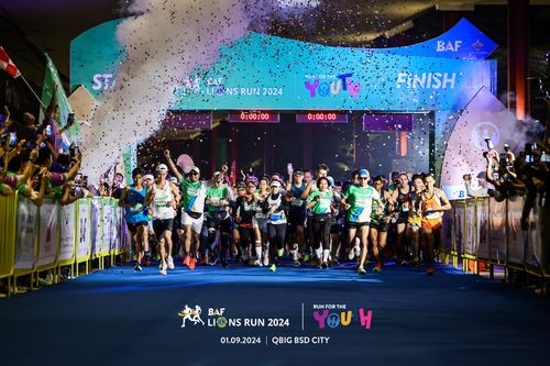 Race photo from BAF LIONS RUN 2024