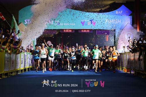 Race photo from BAF LIONS RUN 2024