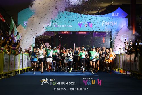 Race photo from BAF LIONS RUN 2024