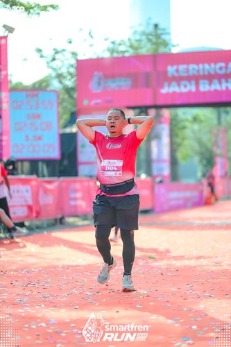 Race photo from Smartfren Run 2025 