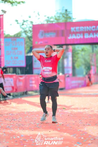 Race photo from Smartfren Run 2025 