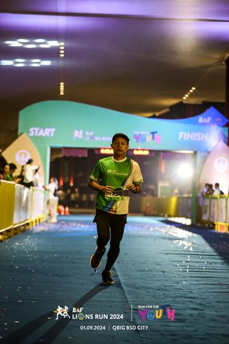 Race photo from BAF LIONS RUN 2024