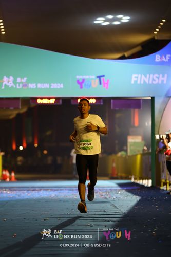 Race photo from BAF LIONS RUN 2024