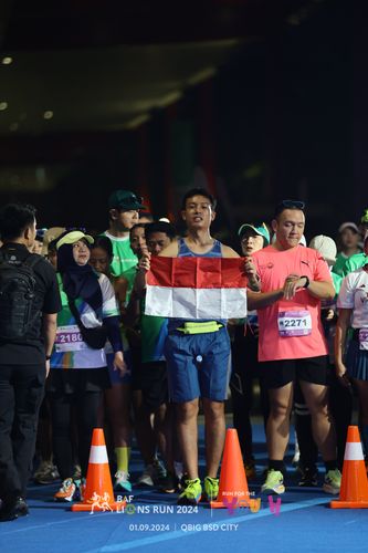 Race photo from BAF LIONS RUN 2024