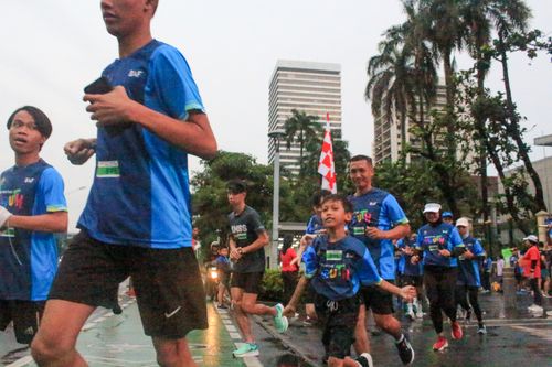 Race photo from Road to BAF Lions Run 2024