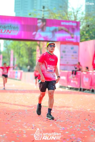 Race photo from Smartfren Run 2025 
