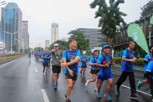 Race photo from Road to BAF Lions Run 2024