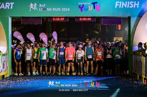Race photo from BAF LIONS RUN 2024