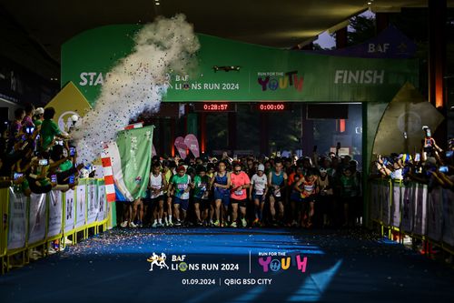 Race photo from BAF LIONS RUN 2024