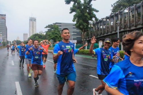 Race photo from Road to BAF Lions Run 2024