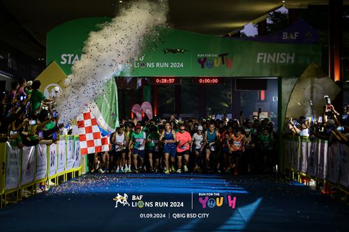 Race photo from BAF LIONS RUN 2024