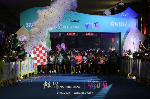 Race photo from BAF LIONS RUN 2024