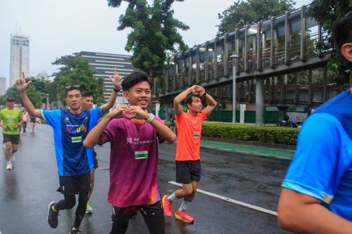 Race photo from Road to BAF Lions Run 2024