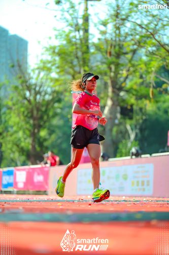 Race photo from Smartfren Run 2025 