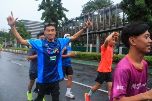 Race photo from Road to BAF Lions Run 2024