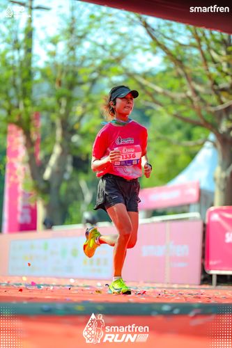 Race photo from Smartfren Run 2025 