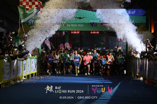 Race photo from BAF LIONS RUN 2024