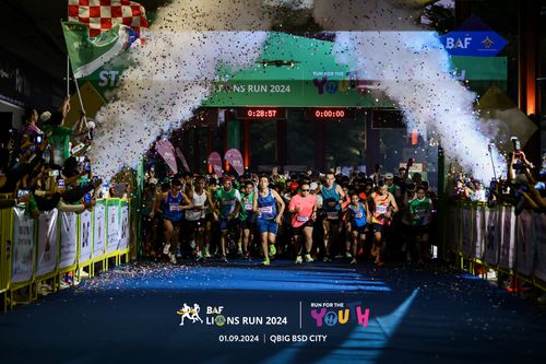 Race photo from BAF LIONS RUN 2024