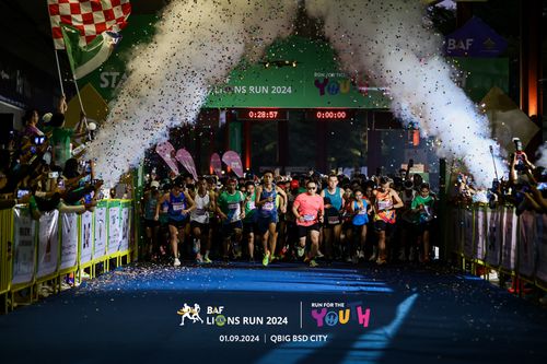 Race photo from BAF LIONS RUN 2024