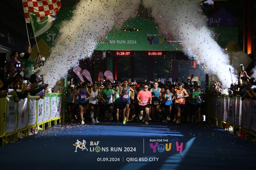 Race photo from BAF LIONS RUN 2024