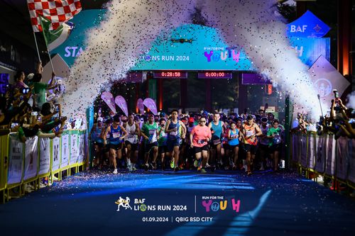 Race photo from BAF LIONS RUN 2024