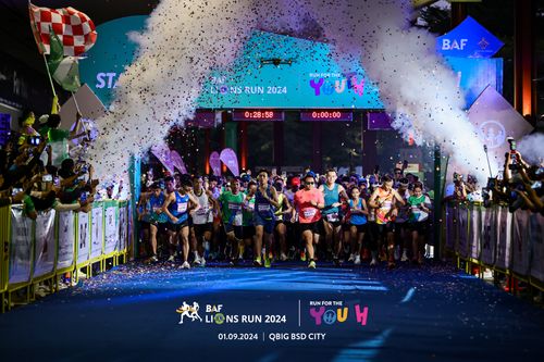 Race photo from BAF LIONS RUN 2024