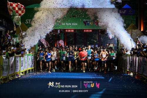 Race photo from BAF LIONS RUN 2024