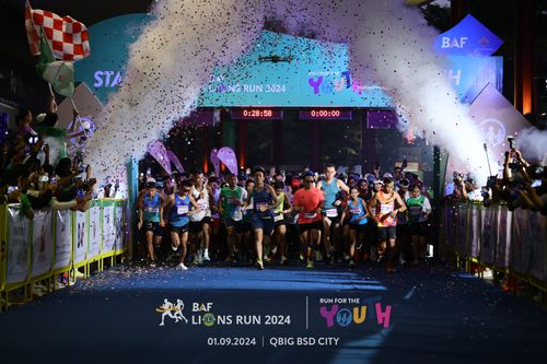 Race photo from BAF LIONS RUN 2024