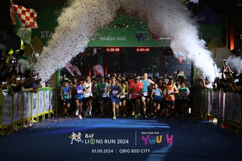Race photo from BAF LIONS RUN 2024