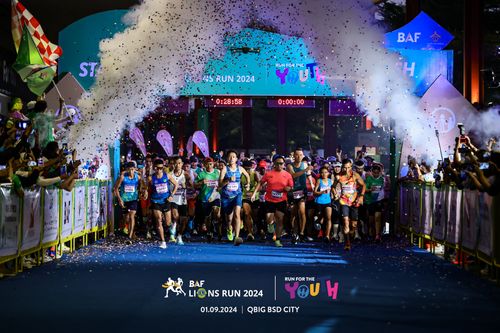 Race photo from BAF LIONS RUN 2024