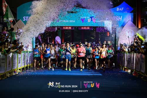 Race photo from BAF LIONS RUN 2024